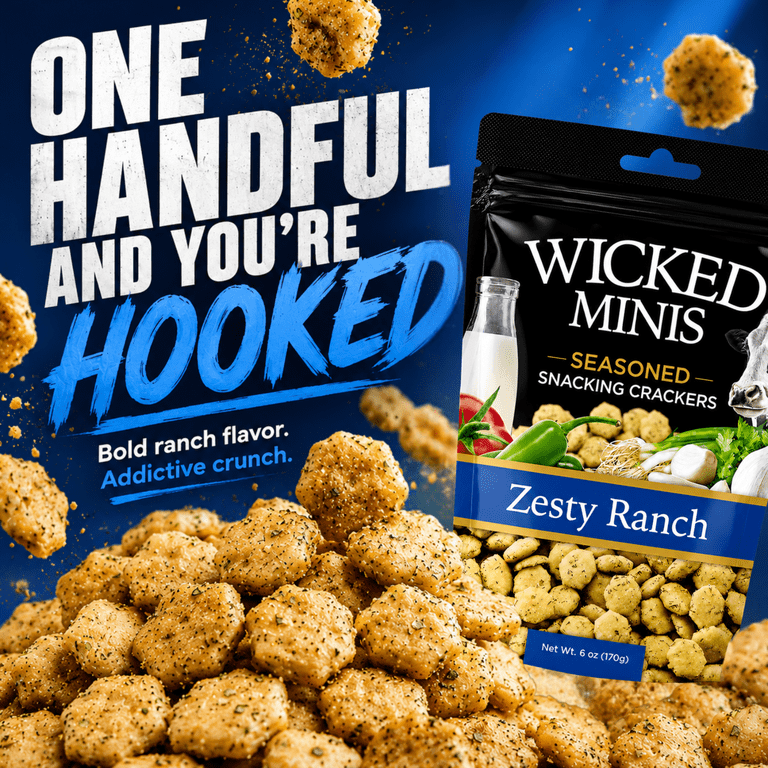 Wicked Minis Zesty Ranch Soup & Oyster Crackers, 6oz - Walmart.com