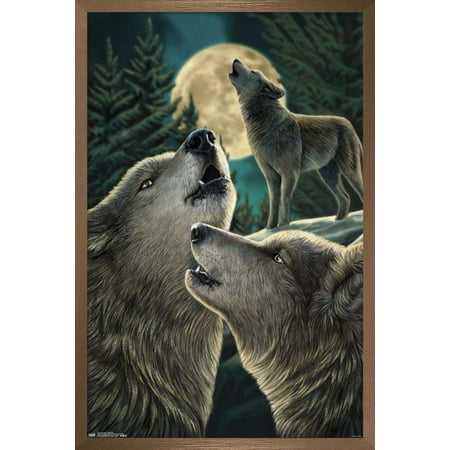 Lisa Parker - Wolf Song Wall Poster, 14.725" x 22.375", Framed