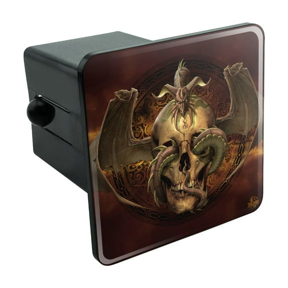 Dragon Skull Design Tow Trailer Hitch Cover Plug Insert