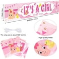 thumbnail image 6 of Long It's a Girl Banner for Girl Baby Shower Indoor Outdoor Decoration, Pink, 1.14 x 8.86Ft, 6 of 7