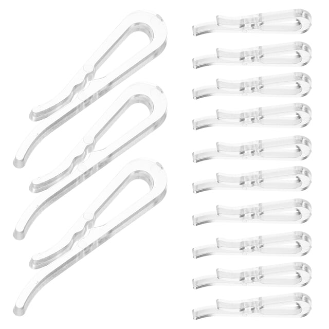 WEUVEB 200Ud Pinzas Transparentes Para Ropa Con Agarre Antideslizante Para Camisas Y Vestidos