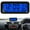 Blue Green, variant on ZPAQI Solar Car Digital Clock Driving Time Date Dashboard Digital Clock Car Watch