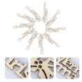 thumbnail image 2 of Gymnture christmas 20pcs Wooden Christmas Cutouts Unfinished Wood Letter Ornaments, 2 of 10
