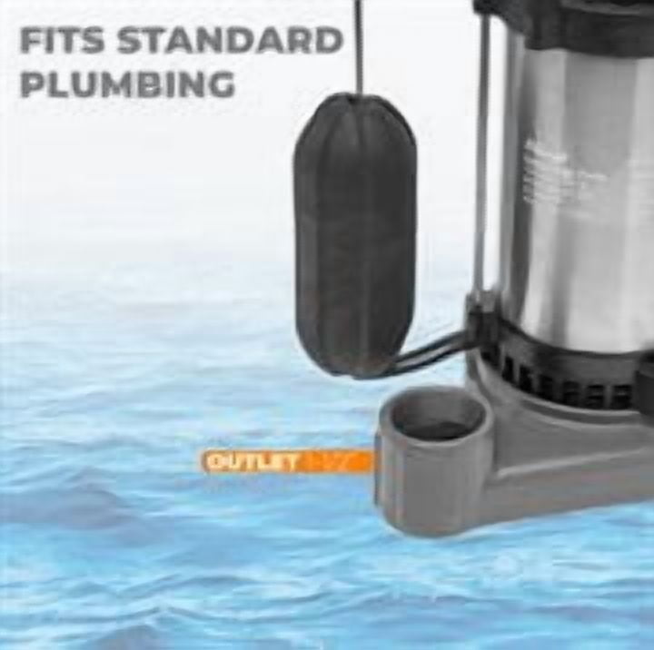 XtremepowerUS Submersible Sump Pump 1/2HP 3800 GPH With Vertical Float Switch Utility Basement