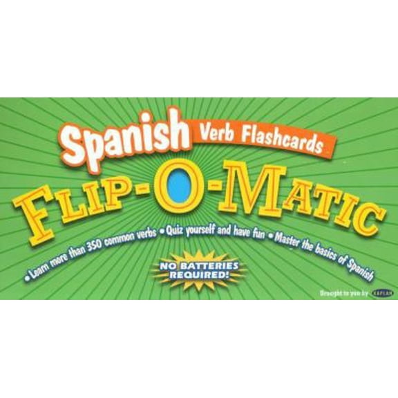 Pre-Owned Kaplan Spanish Verb Flashcards Flip-O-Matic (Paperback) 0743260376 9780743260374