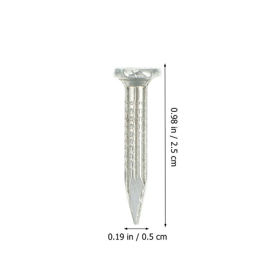 MLINS  310 Pcs Nails for Concrete Wall Cement Steel Masonry Man Silver