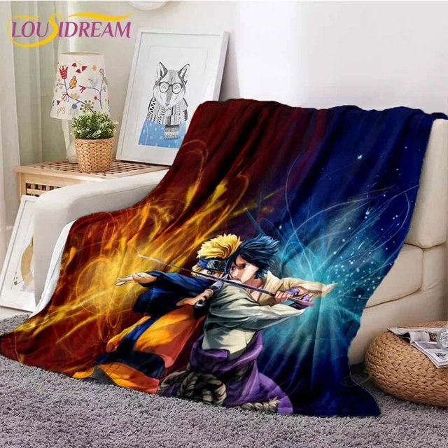 Manta de franela de felpa suave ultraligera, manta de personaje de dibujos animados japoneses famosos, mantas para sofá, cama y sofá