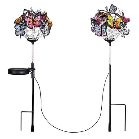 

IMSHIE Solar Butterfly Lights Garden Decorative Plug-in Light for Yard