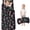 Mushroom and Moon Black Pattern-2, variant on Mushroom and Lobster Black Pattern Teens Toddler Nap Mat with Pillow, Sleeping Mat Bag for Preschool Daycare 59"x22"
