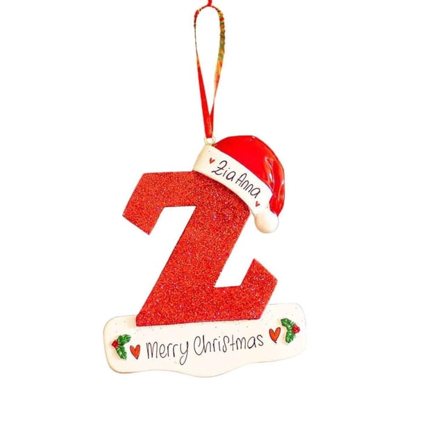 EZLIFE Decoración navideña 26 letras Letras acrílicas Colgante Árboles de Navidad Orna E αζ S9D5