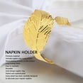 thumbnail image 4 of Napkin , Metal Electroplating 8pcs Napkin  Set Maple Leaf  for Banquet for Party for Wedding, 4 of 8