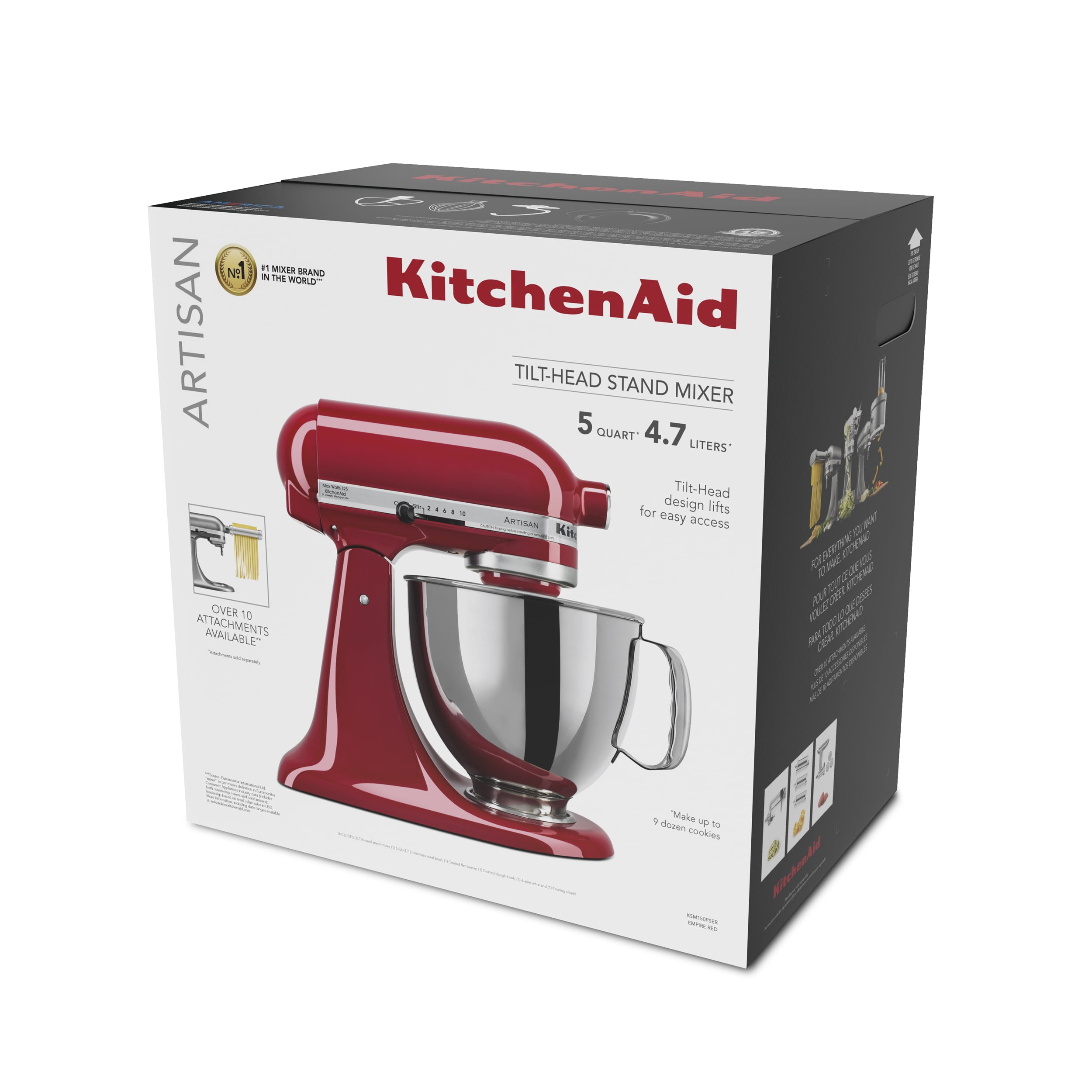 KitchenAid Artisan Series 5-Quart Tilt-Head Stand Mixer - KSM150PS 