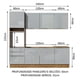 thumbnail image 3 of Cocina Integral Completa Modular Madesa Lux 240cm MG 03, 3 of 5