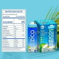 thumbnail image 4 of ZICO 100% Coconut Water Drink, 1 Litre Carton - 4 Pack, Natural Flavored - No Sugar Added, Gluten-Free - Supports Hydration with Five Naturally Occurring Electrolytes - Not From Concentrate, 4 of 7