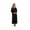 Black, variant on Women Long Sleeve Nightgowns Soft Henley Sleepshirts Full Length Sleep Dress