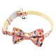 thumbnail image 1 of Apuakthei Collar de Gato Dividido, Corbata y Campana, Linda Pajarita para Perro con Estampado de Leopardo, Collar de Seguridad para Gatitos, 1 of 5
