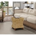 thumbnail image 3 of Gallerie Decor Bali Breeze Square Flared Wood Storage Ottoman in Natural, 3 of 6