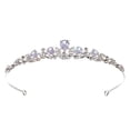 thumbnail image 1 of Miangastore Rhinestone Crown Tiara Silver 1Set 17.7x1In, 1 of 9