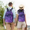 thumbnail image 4 of Balery Purple Bubble Abstract Art Mochila Clásica Impresa Básica para Viaje, Mochila Escolar Resistente al Agua, Mochila de Lona con Correas Ajustables-Medium, 4 of 5
