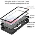 thumbnail image 2 of ELEHOLD for Samsung Galaxy Tab A7 Lite 8.7 (2021) Rugged Case, Shockproof Heavy Duty Protective Cover with 360 Rotation Handle Strap & Kickstand & Shoulder Strap for Tab A7 Lite T220/T225,Black, 2 of 7