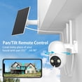 thumbnail image 3 of WOOLINK 4MP Solar Security Camera Wireless Outdoor, 2.5K Pan/Tilt Rechargeable Battery Powered Camera, 2.4Ghz WiFi Camera for Home Security, Motion Detection, 2-Way Talk, Color Night Vision, Cloud/SD, 3 of 7