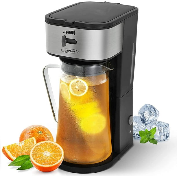 3 Quart Iced Tea Maker with Glass Pitcher,Ice Tea Maker with Infusion