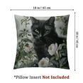 thumbnail image 4 of Shangniulu Set of 2 and Black Cat Pillow Covers Hallowmas Thanksgiving Farmhouse Outdoor Cat Lovers Room Throw Pillowcase Short Plush Sofa Couch Decorative Cushion Case White, 4 of 7