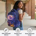 thumbnail image 4 of FUIALDOLG Cartoon Baby Dragon Multi-Pocket Backpacks for School for Back to School Travel, Padded Shoulder Straps Ultra-Light 600D Polyester Kids Backpack, 4 of 10