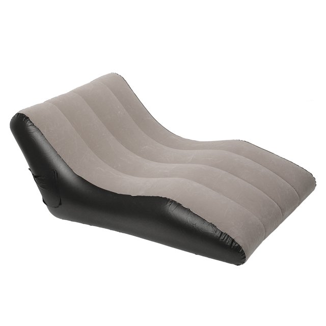 Chaise Canapé Gonflable en PVC Floqué, Chaise Gonflable Portable, Canapé-Lit Gonflable Auto, Chaise Longue Paresseuse Confortable pour Dormir, Canapé-Lit de Camping pour Utilisation Extérieure et Intérieure