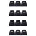 thumbnail image 1 of Paquete de 12 delantales de cintura con 3 bolsillos - Delantales para camarera Camarero Servidor de 24 x 12 pulgadas Apr, 1 of 5