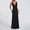 Black, variant on NTACZA Womens Dresses Summer Wedding Guest Dresses Sleeveless Long Flowy Deep V-Neck Dressy Black L