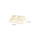 thumbnail image 3 of Divided Plastic Dinner Plates, 3-Compartment Heavy Duty Serving Trays, Meal Prep Food Containers for Fitness Diet Control Microwave Safe Family Dining, Portion Control Dish and Adult Child Dinnerware, 3 of 3