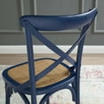 thumbnail image 4 of Side Dining Chair, Wood, Dark Blue, Modern Contemporary Urban Design, Kitchen Room Cafe Bistro Restaurant Hospitality, 4 of 8