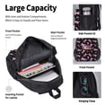 thumbnail image 4 of Easygdp Breast Cancer Awareness (2) Mochila para Niños y Niñas con Set de Caja de Almuerzo y Estuche para Lápices 3 en 1, Mochila Escolar Estampada para Adolescentes, 4 of 7