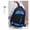 Blue, variant on Middle School Student Schoolbag Casual Travel Business Backpack,Black