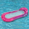 thumbnail image 3 of PVC Inflatable Hammock Bed Foldable Water Recliner Mats Portable Leak Proof Nozzle Durable Waterproof Swimming Pool Accessories Rose Red, 3 of 5