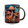 thumbnail image 3 of 3D Mushrooms Mug Ceramic Fun Space Design Mugs Offices Multi- Drink Cup for Home Office Dorm A, 3 of 5
