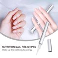 thumbnail image 4 of 5 bolígrafos vacíos de esmalte de uñas de 3 ml con punta de cepillo, tubo de aluminio, aplicadores cosméticos, contenedor (plateado), 4 of 6