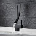 thumbnail image 3 of HLONK Robinets de Lavabo Moderne Mitigeur de Lavabo en Laiton Massif Noir, 3 of 8