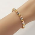 thumbnail image 6 of Loovee Jewelry Gold Bracelets for Women Beaded Bracelet 18K Gold Plated Bracelet Strand Bead Ball Bracelet Set Stackable Bracelet Adjustable Bracelet Set Jewelry for Gifts, 6 of 8