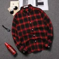 thumbnail image 3 of Camisas para hombre Camisa a cuadros de colores amarillos para hombre Camisa a cuadros de diseñador de moda para hombre 2024 Ropa popular coreana con mangas para las redes sociales asiáticas, 3 of 5