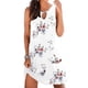 thumbnail image 1 of White Flower S Vestido bohemio Mujer Ropa de playa Vestido sin mangas, Negro, esquí esquí Gafas de esquí, 1 of 2