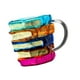 thumbnail image 5 of Taza de café con libro pintado en 3D para café frío o caliente, taza de apilable con libros novedosos para escritores y lectores., 5 of 9