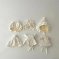 012M Baby Hat Autumn Winter Turban Hat Lace Princess Ear Protections