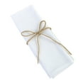 thumbnail image 1 of Granjero Gordo Servilletas de algodón, 2 piezas, servilletas de tela suaves para la cena, 11,81" × 17", servilletas de mesa rústicas para decoración de mesas de bodas y fiestas, color blanco, 1 of 5