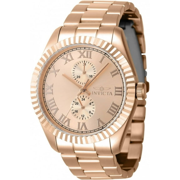 Invicta 47433 Men's Specialty Rose Gold Dial Bracelet Quartz Watch