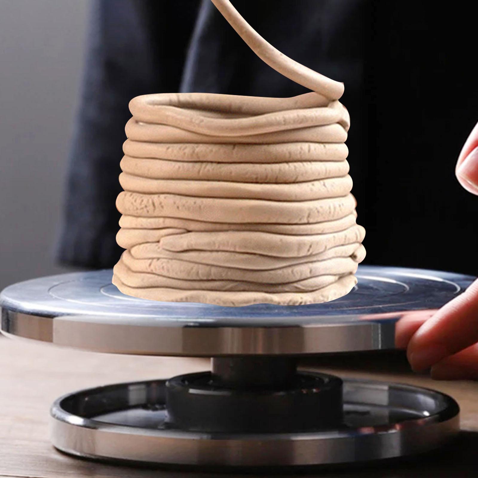GUOOL 2-3 of Clay Banding Turntable Pottery Stand 20cm 3 Pcs