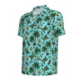 thumbnail image 2 of Balery Pineapple Sea Turtle Printed Men’s Short Sleeve Polo Shirt, Midweight Men's Shirt,Golf Polo shirts -X-Large, 2 of 9