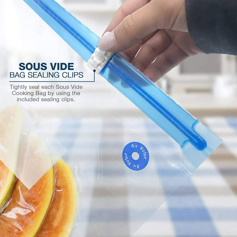 Vacuum Sealer Zipper Bags BPA Free Sous Vide Cooking Replacement for  Portable Handheld Pump Reusable Sandwich Freezer Bags Food Storage Kitchen