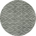 thumbnail image 1 of Ahgly Company Indoor Round Contemporary Dark Gray Abstract Area Rugs, 8' Round, 1 of 6